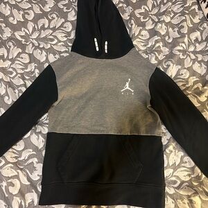 Nike Air Jordan Black and Gray Hoodie